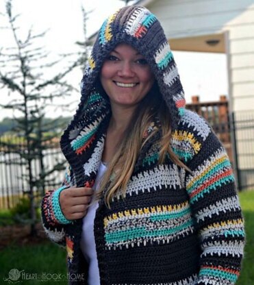 Painted Canyon Hooded Cardigan