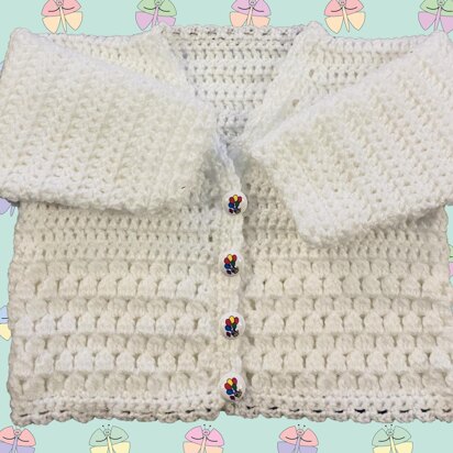 Lovely Cluster Panel Cardigan for Baby