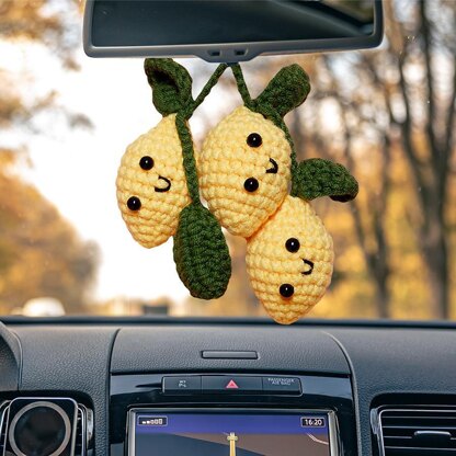 Yellow Lemon Car Hanging
