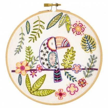 Un Chat Dans L'Aiguille Gaetan the Toucan Contemporary Embroidery Kit