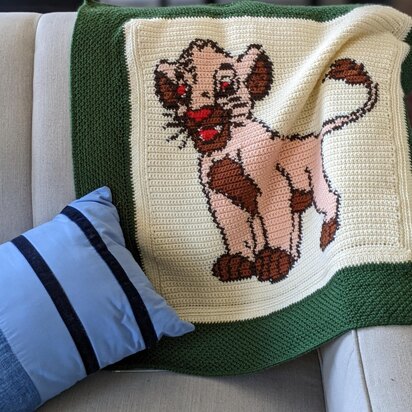 Baby Lion Crochet Graphgan