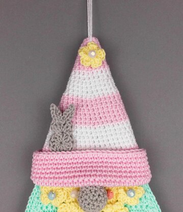 Crochet pattern Easter gnome & spring gnome easy from scraps of yarn