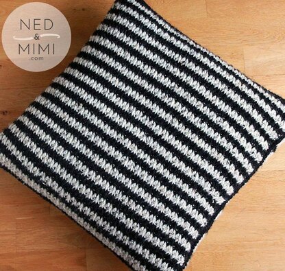 Black & White Striped Throw Pillow