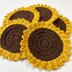 Sunflower coaster set