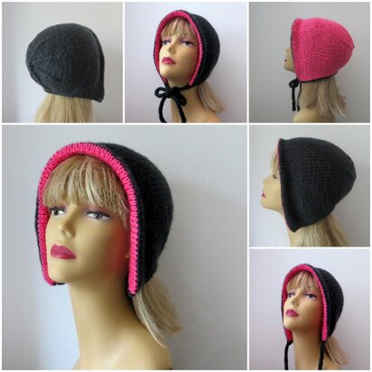 Josie One Reversible Unisex Hat - knitting pattern