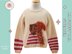 Mr Fluffy Tail Kids Squirrel Sweater - Childs Jumper Knitting Pattern