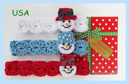 Snowman Headband Pattern USA