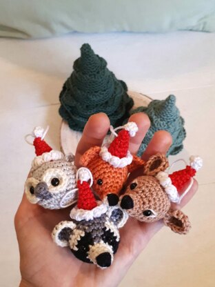 Christmas animals ornaments.