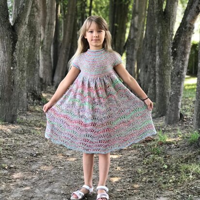 Wave Dress For Little Miss