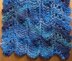 Wavy scarf, lacy garter st zig-zag edges