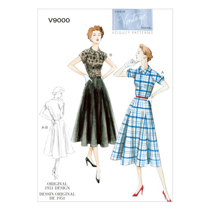 Vogue Misses' Dress and Belt V9000 - Sewing Pattern