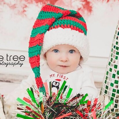 Striped Stocking Cap - Santa or Elf Hat