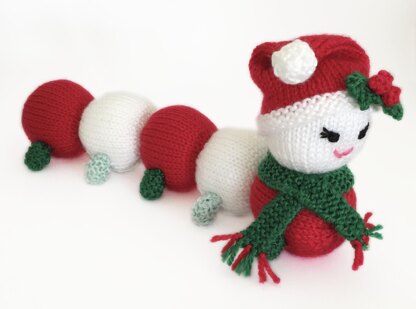 Christmas caterpillar knitting pattern 19027