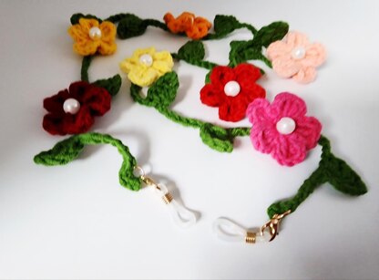 Flowers  Mask Glasses Holder
