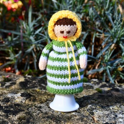 Victorian Doll Egg Cosy Knitting Pattern - Doll Knitting Pattern