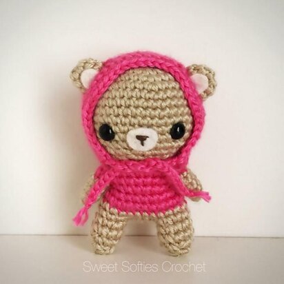 Hooded Teddy Bear Amigurumi Doll