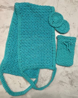 Crochet Eyelet Stitch Spa Set