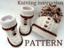 Knitting PATTERN Warm Baby Set Shoes and Hat