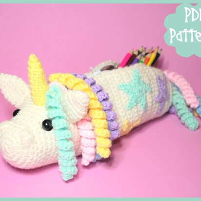 Unicorn Pencil Case Crochet Pattern