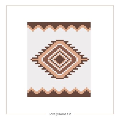 Chunky Blanket Knitting Pattern: Aztec Finger Knit DIY (PDF)