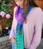 Broomstick Lace Wildflower Scarf