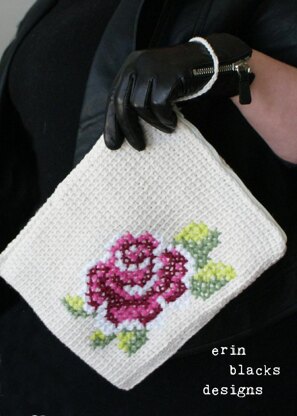 Cotton Rose Bloom Tablet Case (8.5" x 10") (tunisian001)