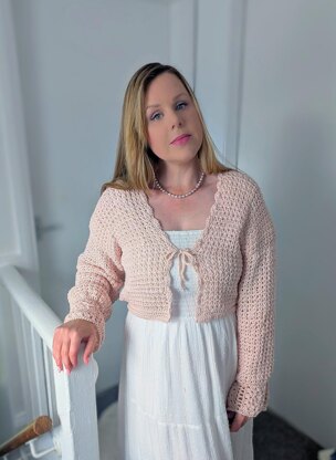Crochet Cottage Bolero Cardigan Pattern