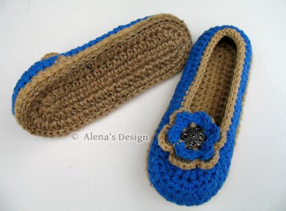 Women's Slippers With Flower