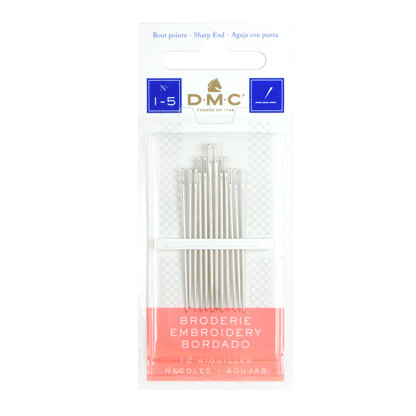DMC 12 Embroidery Needles (1-5)