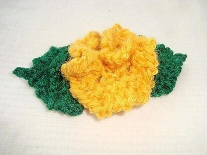 085, KNITTED ROSE APPLIQUE