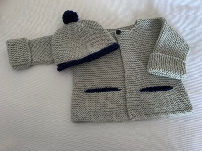 Garter Stitch Jacket & Hat