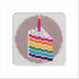 Stitchfinity Cake Mini Card Cross Stitch Kit - 13cm x 13cm