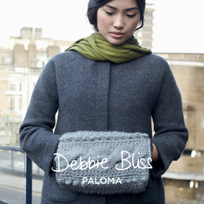 Muff - Free Knitting Pattern for Women in Debbie Bliss Paloma - knitting pattern