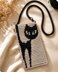 Mobile phone crossbody shoulder bag crochet pattern T25