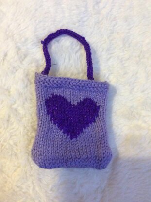 Intarsia Heart Gift Bag