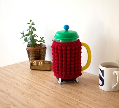 Red-Hot coffee cozy