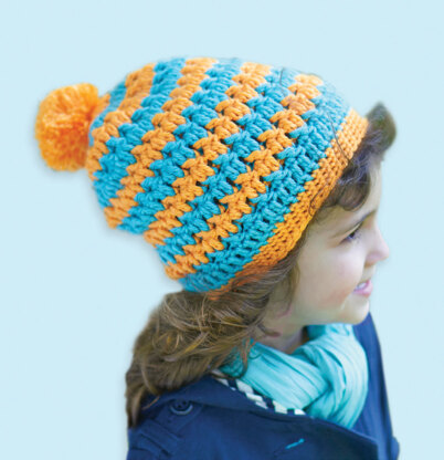 Textured Hat in Caron Simply Soft Brites - Downloadable PDF