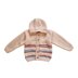 Chunky Striped Hooded Cardigan