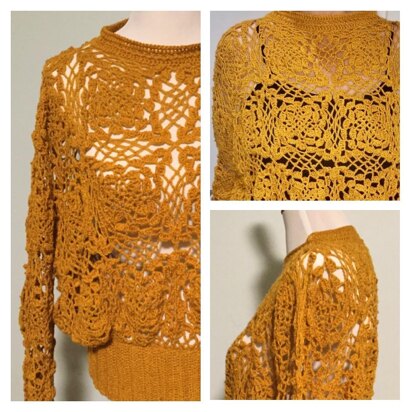 Pumpkin Spice Motif Sweater