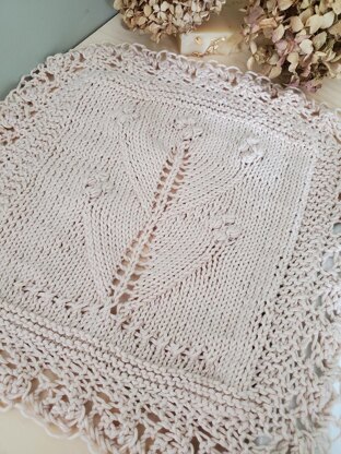 Yarrow Cotton Lace Face Cloth