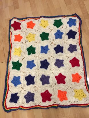 Rainbox of Stars blanket