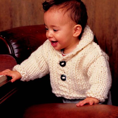 Big Wool Baby Cardigan in Rowan Big Wool - Downloadable PDF