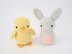 Little Chick and Bunny Amigurumi