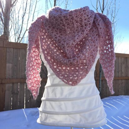 Trellis Triangle Scarf