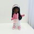 Snowboard doll pattern, amigurumi doll with clothes