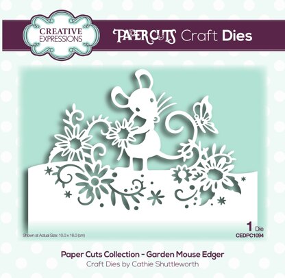 Creative Expressions Paper Cuts Edger Craft Dies - Garden Mouse