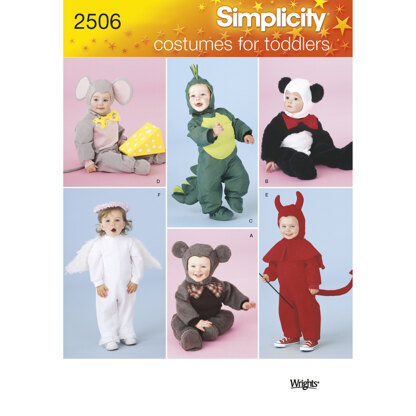 Simplicity Toddler Costumes 2506 - Paper Pattern, Size A (1/2-1-2-3-4)