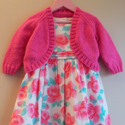 Pink Sparkle Girl's Bolero Jacket