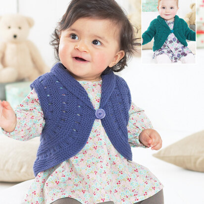 Waistcoat and Cardigan in Sirdar Snuggly DK - 1401 - Downloadable PDF