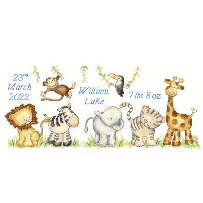 Bothy Threads Jungle Welcome by Kate Garrett Cross Stitch Kit - 36 x 15.5cm